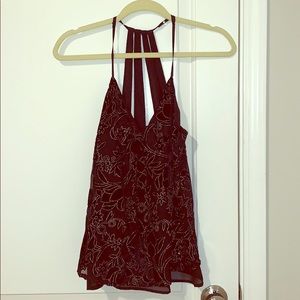 Lucky Brand Black Velvet Top